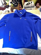 Tommy Hilfiger Jeans Fleece Pullover Large Blue Vintage