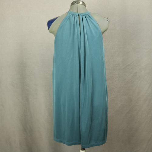 C & C California Sleeveless Modal Blend Mini Dress Built In Bra Blue Large - Picture 6 of 18