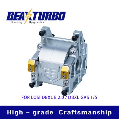 BeaxTurbo CNC Aluminum Front Bulkhead Redesigned For LOSI DBXL-E2.0 DBXL GAS 1/5