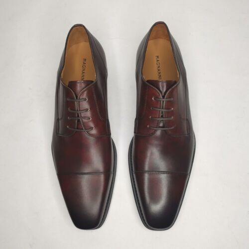 Magnanni Samson Burnished Cap Toe Derby Shoes Men's Size 9.5 M - Picture 4 of 10