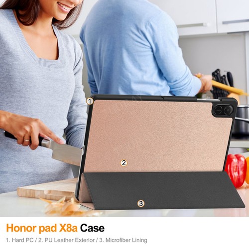 Tablet Cover For Huawei Honor Pad X8A 11" Leather Stand Magnetic Flip Stand Case - Picture 67 of 113