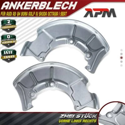 2x Ankerblech Bremsscheibe Vorne L & R für Audi A3 8L VW Bora Golf 4 Skoda Seat