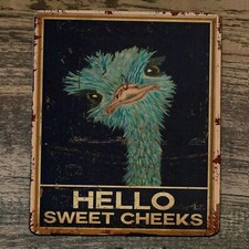 a Mouse Pad Hello Sweet Cheeks Ostrich 