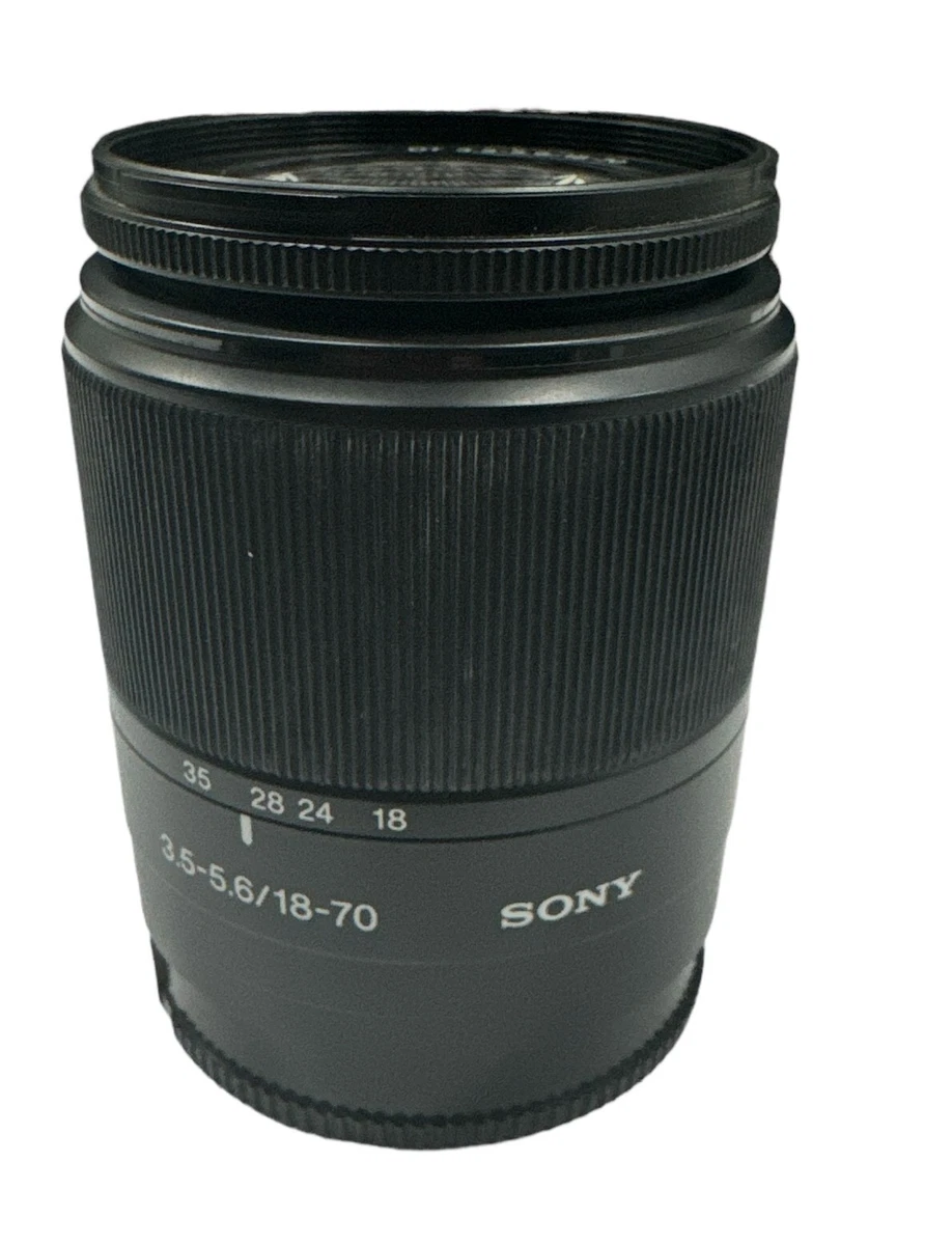 Sony Alpha Camera Lenses 18-70mm Focal f/3.5-5.6 Maximum Aperture