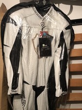 ARLEN NESS 9473 PROFESSIONAL Tuta moto Intera Leather suit Bianco Nero PISTA