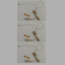 3 Tan Earset Microphone Mic For Shure Body Pack Wireless System SALE