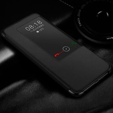 Smart View Flip Cover für Huawei Mate 20 Lite Pro X Schutz Hülle Handy Tasche
