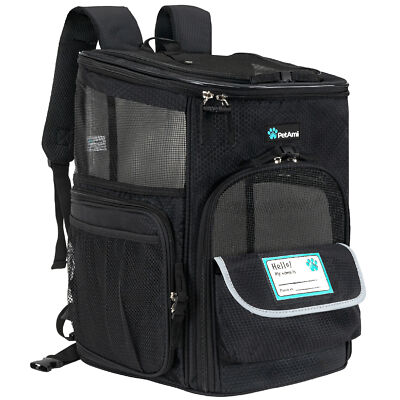 Pet Dog Carrier Backpack Portable Travel Cat Bag Comfort Breathable Mesh Soft
