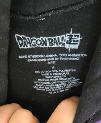 Dragon Ball Z Super Graphic Hoodie Pullover Beerus Goku Size