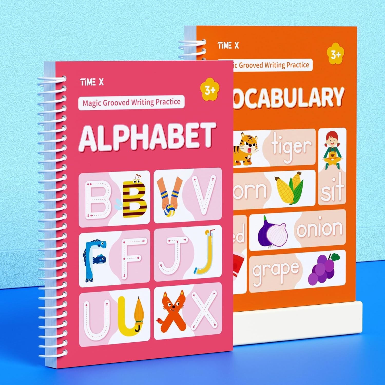 Magic Groove Writing Practice Books Reusable Handwriting Set for Kids 3-8