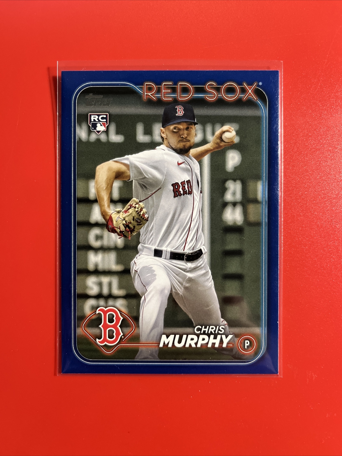 2024 Topps Series 1 Chris Murphy RC Rookie Royal Blue Parallel Red Sox #73
