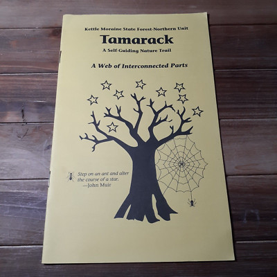 Wisconsin Souvenir Ephemera Tamarack A Self Guiding Nature Trail Booklet