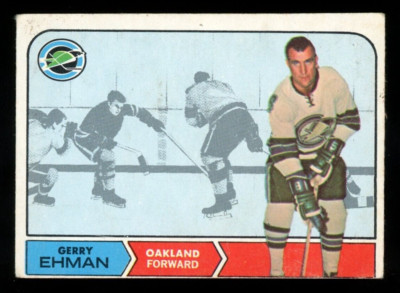 1968-69 OPC O PEE CHEE HOCKEY #84 GERRY EHMAN EX+ CALIFORNIA OAKLAND SEALS