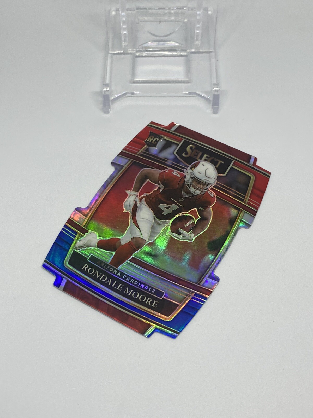 2021 Panini Select - Concourse Red & Blue Prizm Die-Cut #58 Rondale Moore (RC)