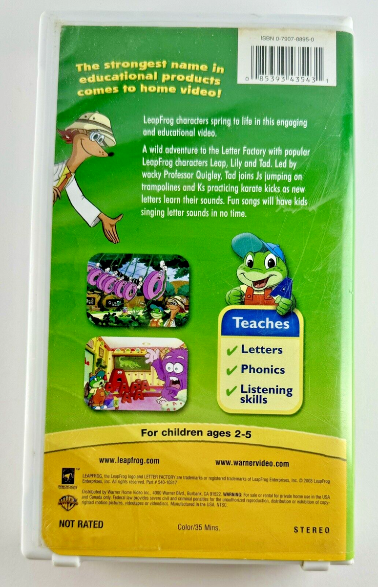 Professor Quigley Leapfrog Letter Factory Leapster Leap Frog