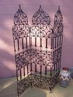 Moroccan Room Divider Screen Wrought Iron Moorish Metal Room Separator Handmade