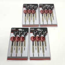 24 Pack Franklin Steel Tip Darts 18 Gram Nylon Flight Brass Coated Barrel New