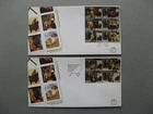 NETHERLANDS, 2x cover FDC 2004, art painting Frabritius, gold finch bird