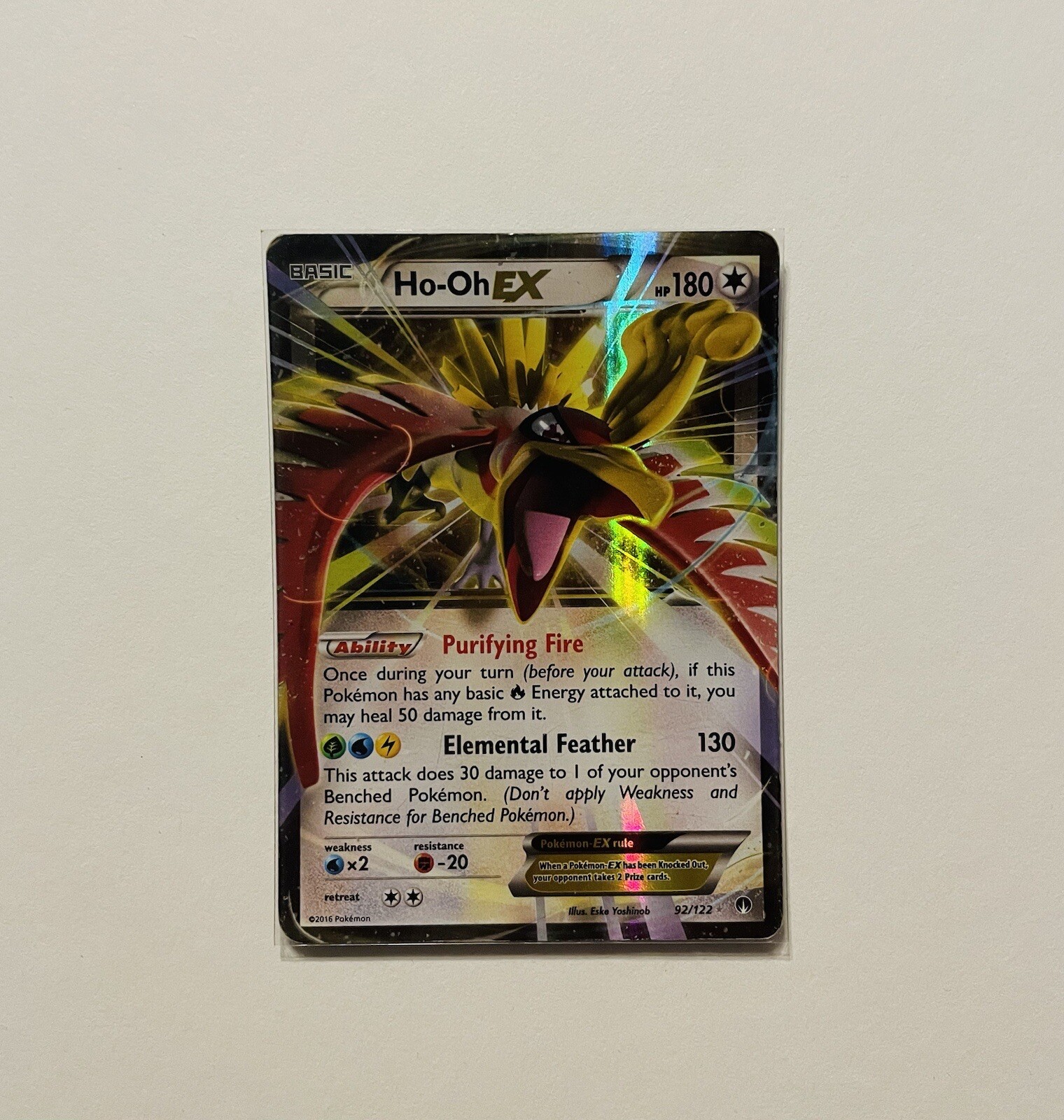 Pokémon TCG Ho-Oh EX - Breakpoint 92/122 - Holo Holo Rare EX NM