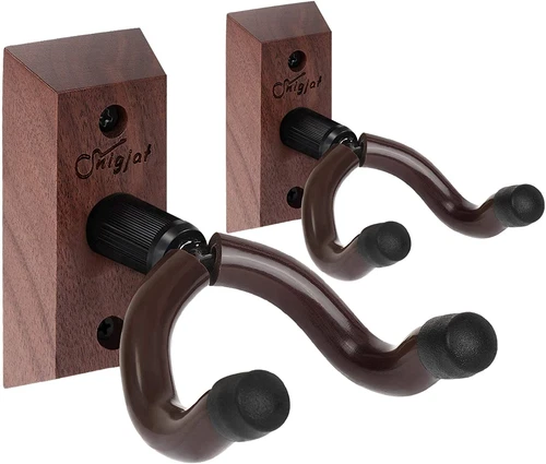 Guitar Wall Mount, 2 Pack Hardwood Guitar Wall Hanger with Screws