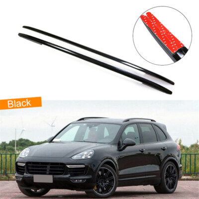 Black roof rack fits for Porsche Cayenne 2011-2017 aluminum