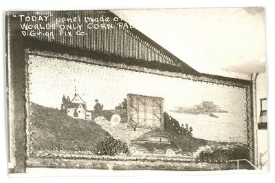 RPPC Today Panel Corn Palace MITCHELL SD South Daota Real Photo Postcard