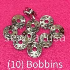 10 Bobbins Fits Singer Featherweight 221 222 301 301A Bobbins New 45785