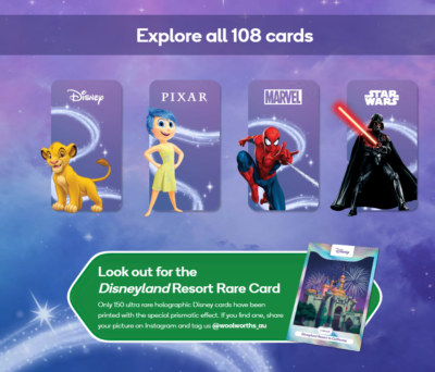 2024 Woolworths Disney Worlds of Wonder Collector Cards 108 Pick You Own  set | eBay Australia