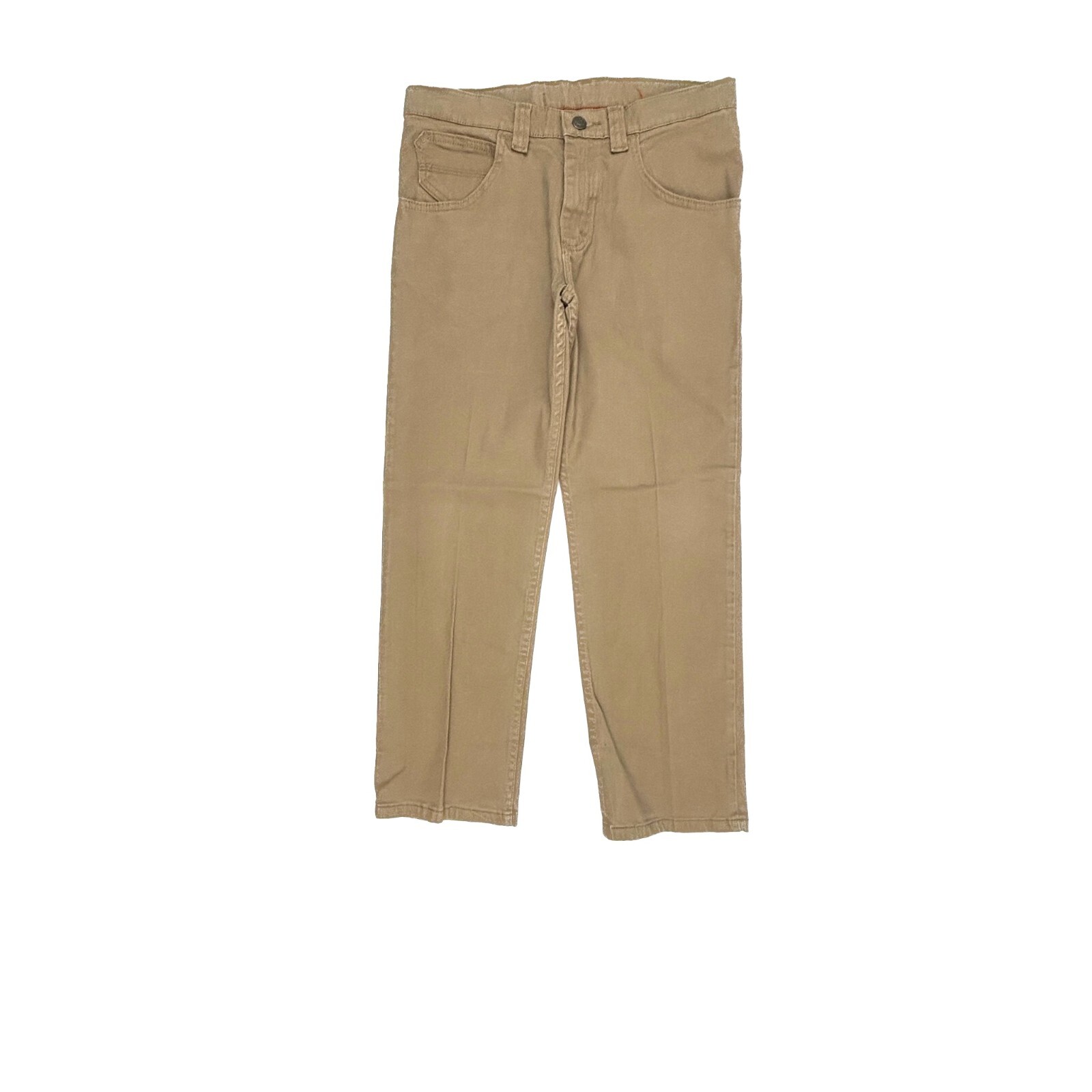Wrangler Straight Leg Adjustable Waist Boy's size 12 Husky Beige Denim jeans