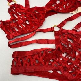 Agent Provocateur Bubbles Red Set AP3 Medium NWT