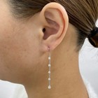 1.3ct Pear & Round Drop Earrings White Gold 14K Labcreated Diamond F/VS — photo 8