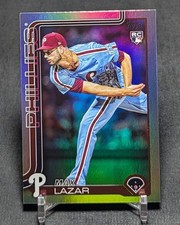 Max Lazar Rainbow Foil Rookie RC 2025 Topps Update Series Card #US194 Phillies