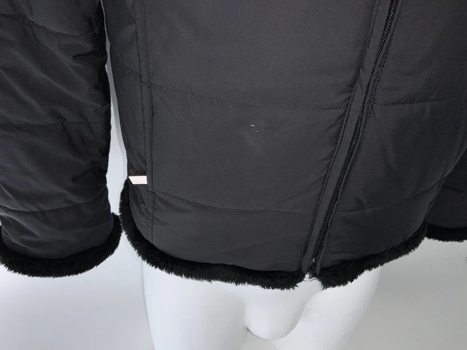 Chaqueta Spyder Puffer Mujer Talla 4 Negra Poliéster Cremallera Completa Forrada YGI B0-442 Foto 4 de 4