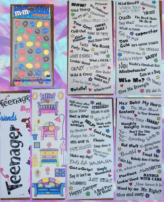 Lot EK Success, me & my BIG ideas, Penny Black Teenager Furniture M&M's Stickers