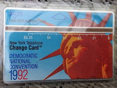 NYNEX Bill Clinton National Democratic Convention 92 $5.25 Telefonkarte ~12.000