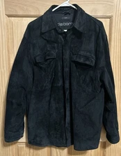 Vintage Liz Claiborne swing-top suede leather sports jacket size S Men’s