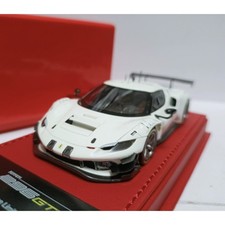 BBR 1:43 Ferrari 296 CT3 2022 Bianco Avus Deluxe Limited Edition Collectible Car