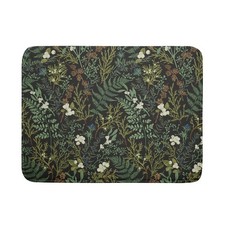 Green Plants Dish Drying Mat for Kitchen Counter Microfiber Absorbent Dish Dr...