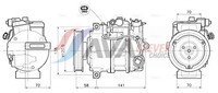 AVA Clever Choice Kompressor Klimaanlage MSAK785 12V FüR Mercedes Klasse W176