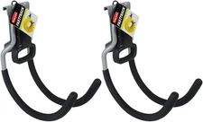 Fast Track Wall Mounted Multi-Purpose Garage Utility Hooks for Tools, Sports 