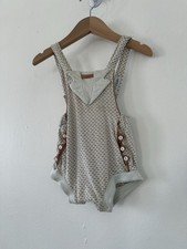 Vintage 1950s Carter  s Baby Romper Playsuit Soft Cotton Knit Medium 1 YR