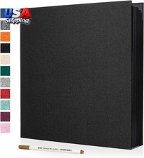 Large Photo Album Self Adhesive Linen Cover Magnetic Scrapbook Album DIY