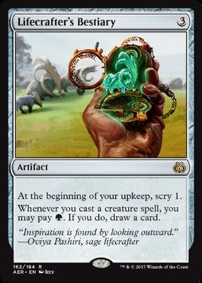 1x Lifecrafter's Bestiary - Foil MTG - Aether Revolt - Moderate Play