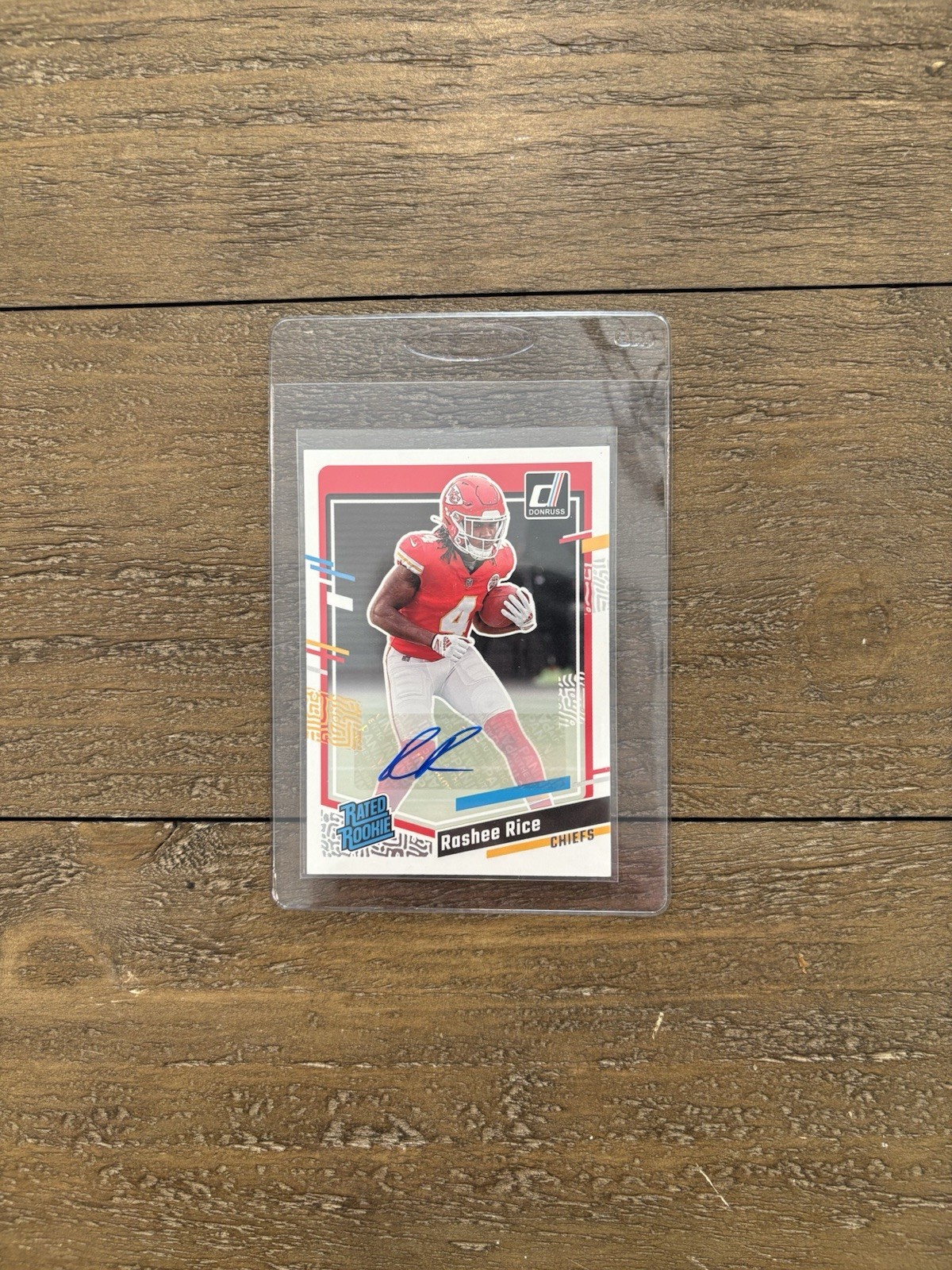 Rashee Rice 2023 Panini Donruss Rated Rookie Auto #350 Kansas City Chiefs 