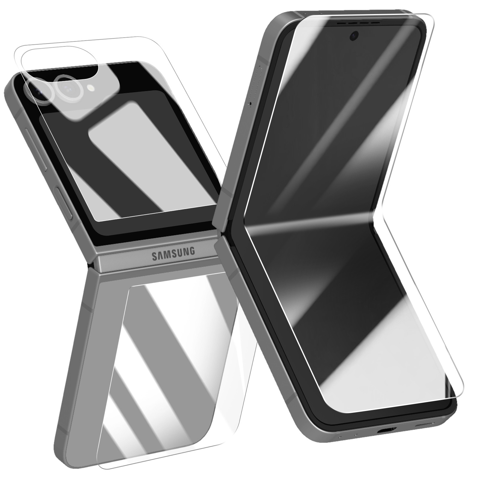 Protection écran hydrogel souple pour Samsung Galaxy Z Flip6 film intégral transparent