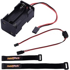 4 Cell AA Battery Holder Case Box with JR Style Connector and On/Off Power