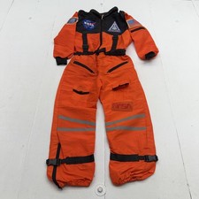 Spooktacular Creations Astronaut Coverall Kids S Orange NASA Costume Jumpsuit