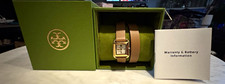 Tory Burch The Small Kira Double Wrap Leather Watch