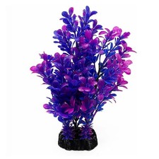 Purple Aquarium Plants - Artificial Plastic Fish Tank Decor, Realistic Orname...