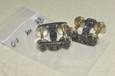 #ad HO scale freight car TRUCKS Central Valley T 56 Timken Roller Bearing 33quot; $8.00